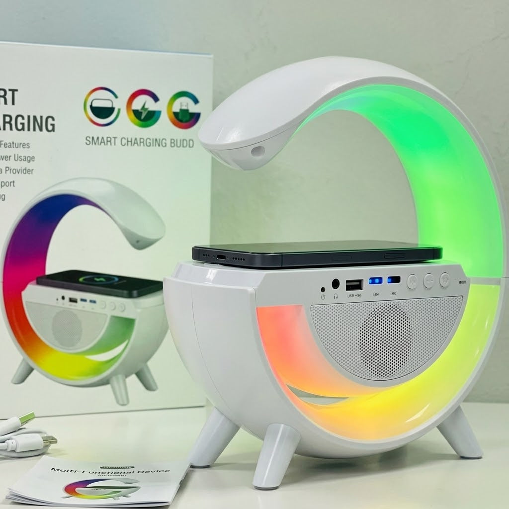 Led Wireless Charger Speaker Minsaif.shop
