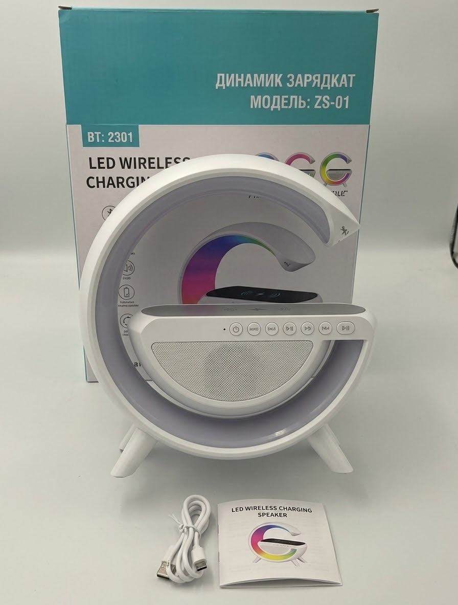Led Wireless Charger Speaker Minsaif.shop