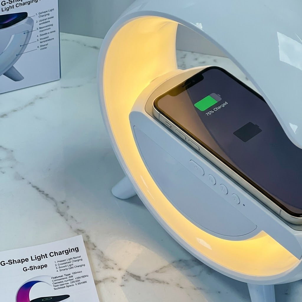 Led Wireless Charger Speaker Minsaif.shop