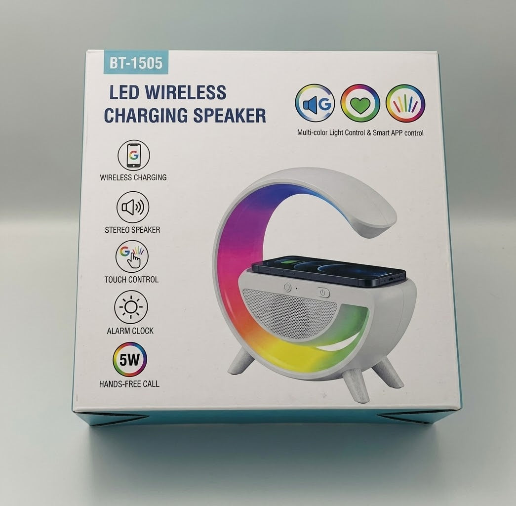 Led Wireless Charger Speaker Minsaif.shop