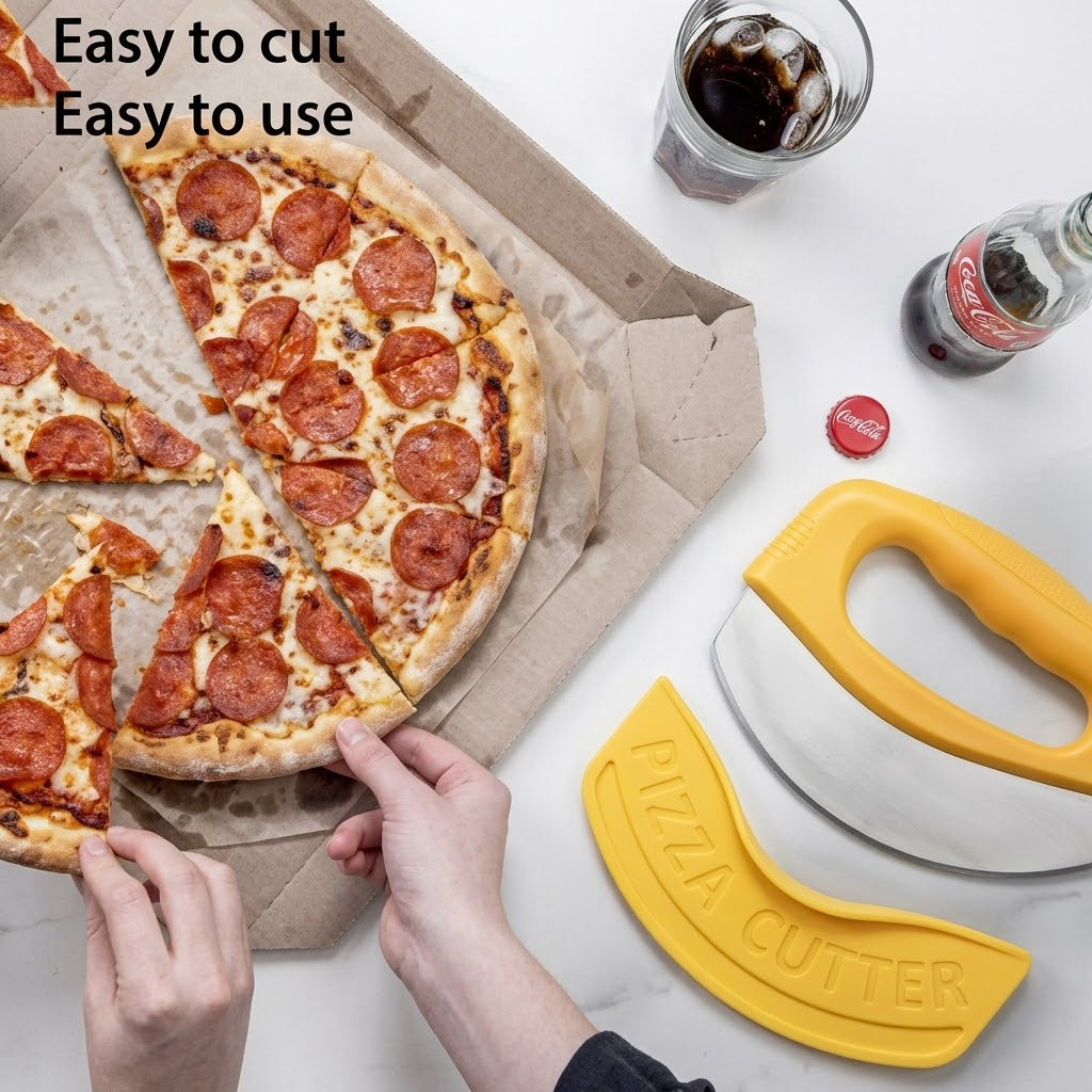 Mezzaluna Chopper Pizza Cutter Minsaif