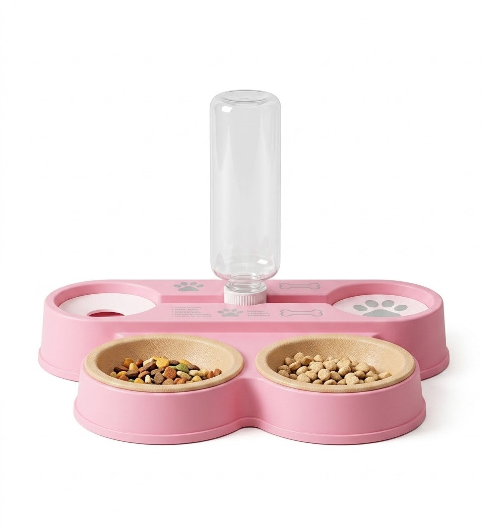 Automatic Pet Feeder & Water Dispenser Set Minsaif